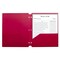 C-Line Products TwoPocket Heavyweight Poly Portfolio Folder with ThreeHole Punch, Red, 25PK 33934-BX - alternate 2